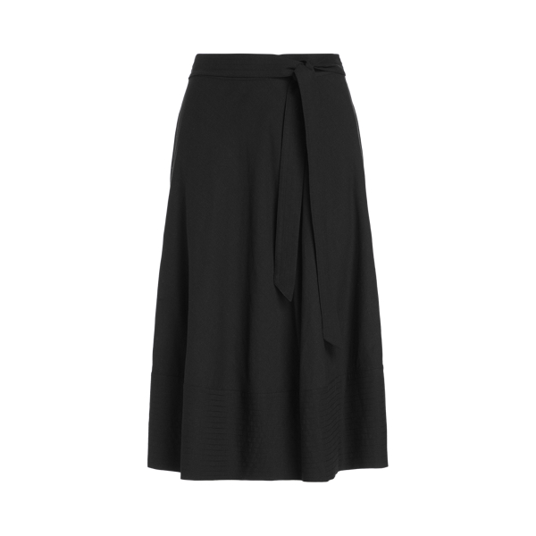 Jupe trapèze en lin