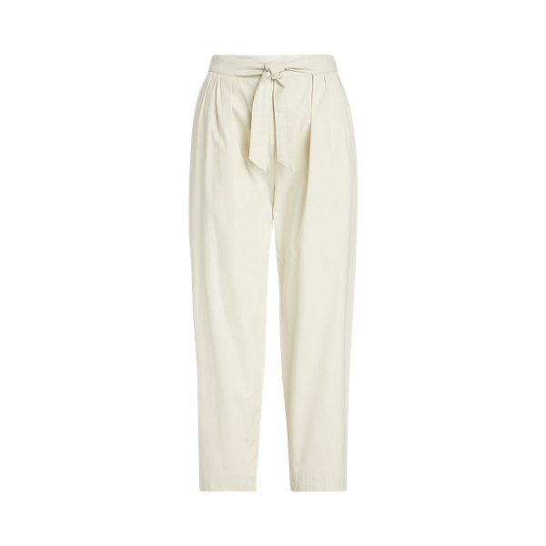 Cotton Twill Straight Pant Lauren in Mascarpone Cream 2