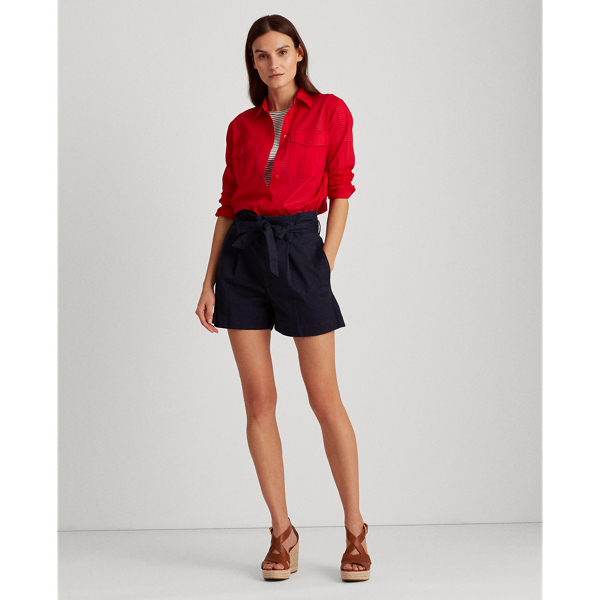 Orient Red Cotton Shirt Lauren 3