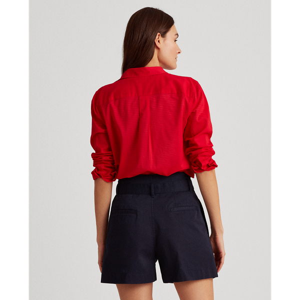 Orient Red Cotton Shirt Lauren 4