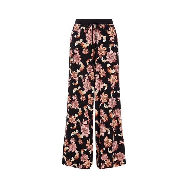 Print Jersey Wide-Leg Pant Lauren em 1