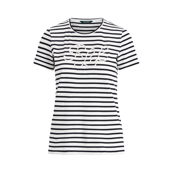 Logo Cotton-Blend T-Shirt Lauren 1