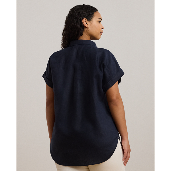 (取寄) ローレン ラルフローレン レディース リネン ドルマン-スリーブ シャツ Lauren Ralph Lauren women Linen Dolman-Sleeve Shirt Polo Black Lauren Ralph Lauren Dolman-Sleeve Linen Shirt, Regular