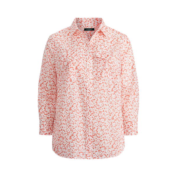 Floral Cotton Shirt Lauren Woman 1