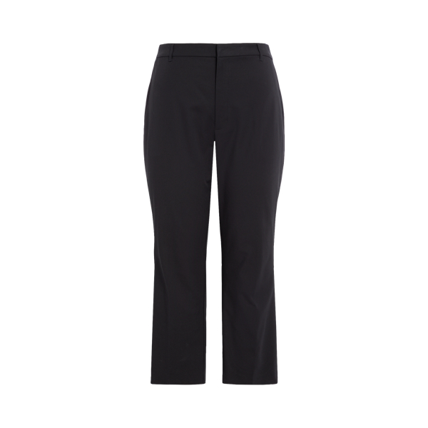 Black Double-Faced Stretch Cotton Trouser Lauren Woman 2