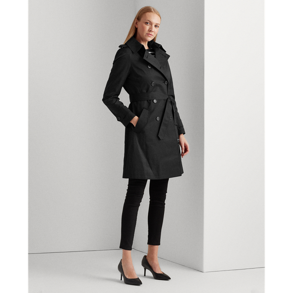 Black Trench Coat Lauren 4