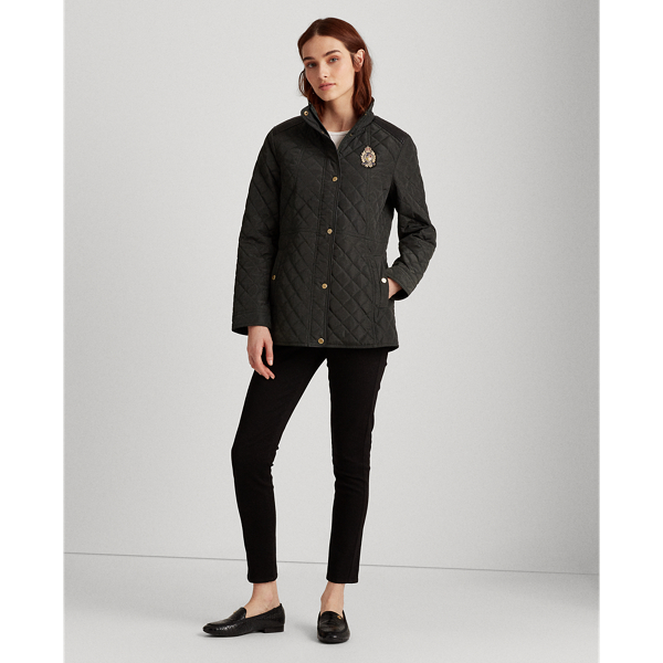 Hunter Green Quilted Jacket Lauren 4
