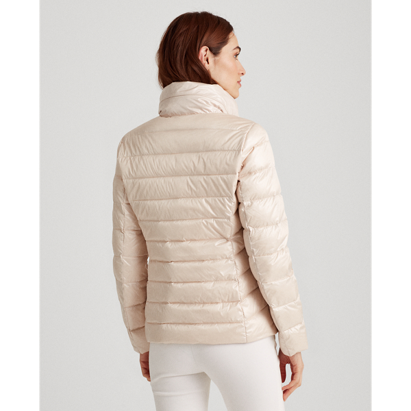 Canyon Khaki Asymmetrical Down Jacket Lauren 5