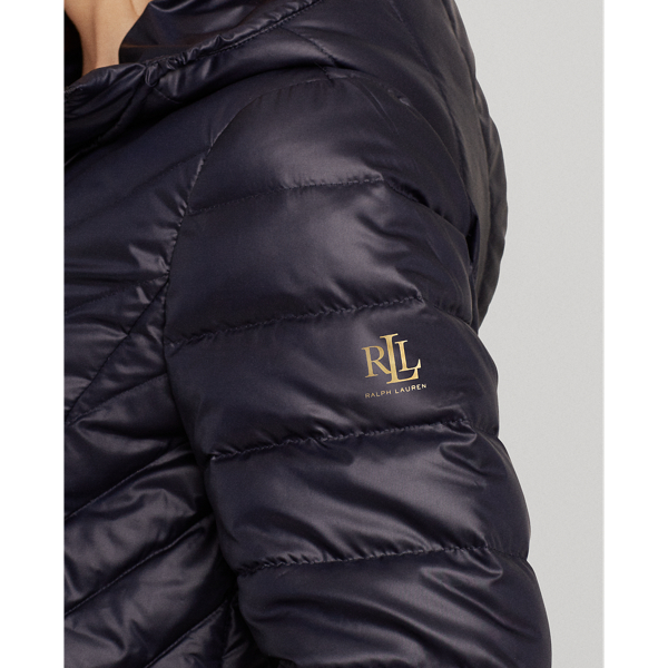 Multi Plaid Packable Down Anorak Coat Lauren 6