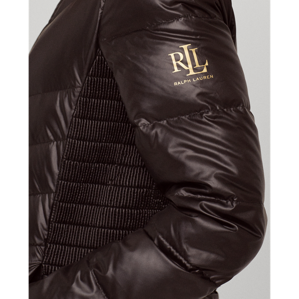 Black Down Moto Jacket Lauren 6