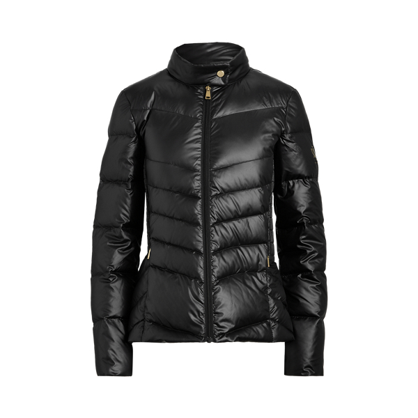 Black Down Moto Jacket Lauren 2