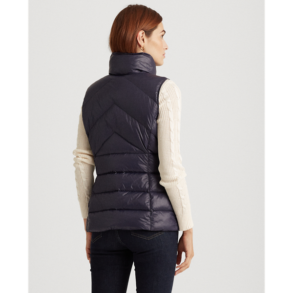 Navy Packable Down Gilet Lauren 5