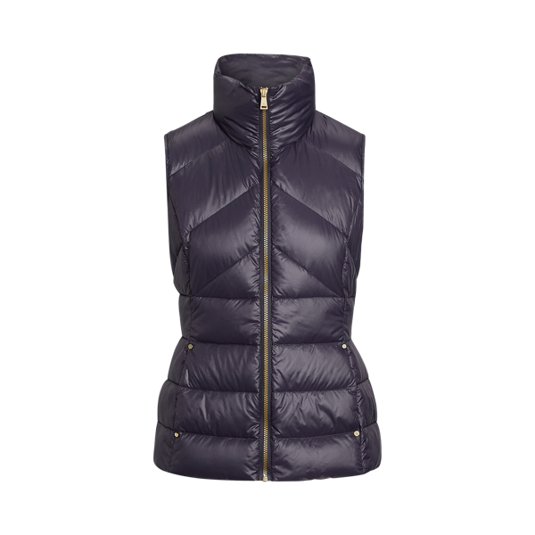 Navy Packable Down Gilet Lauren 2
