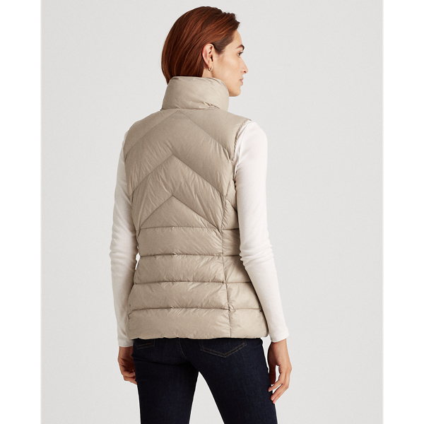 Verstaubare Daunenweste Lauren in Chino de luxe 5