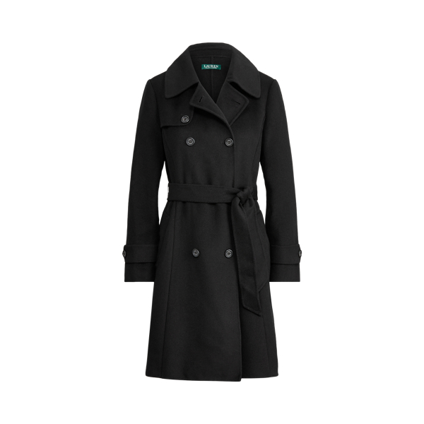 Wool-Blend Trench Coat