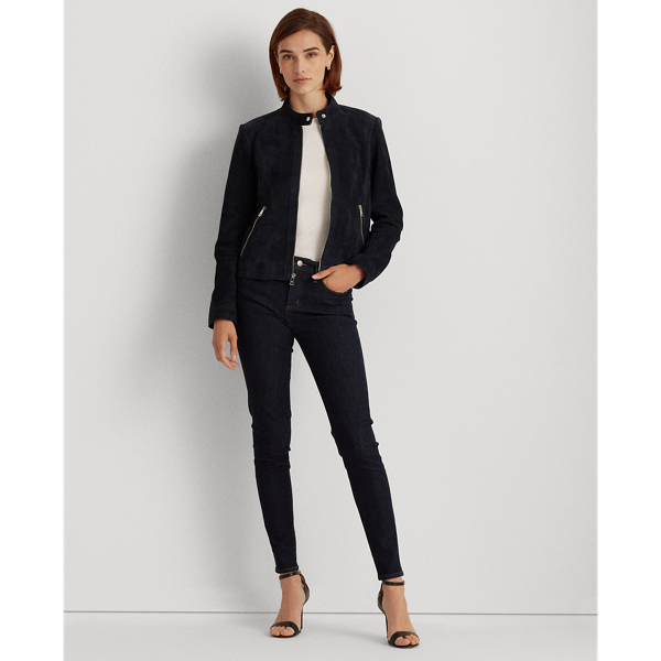 Denim Suede Racer Jacket Lauren 3