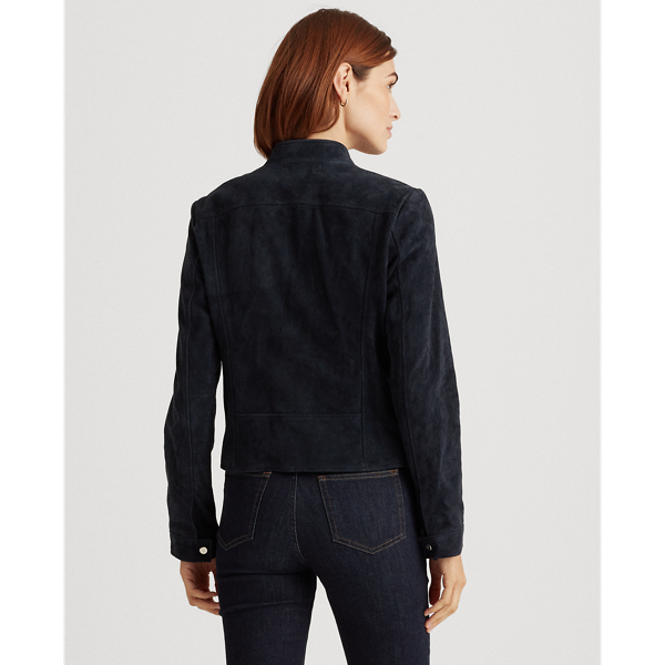 Denim Suede Racer Jacket Lauren 4