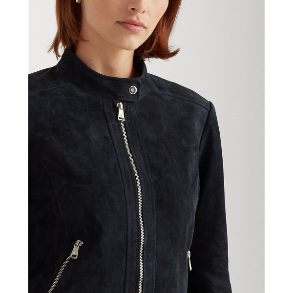 Denim Suede Racer Jacket Lauren 5
