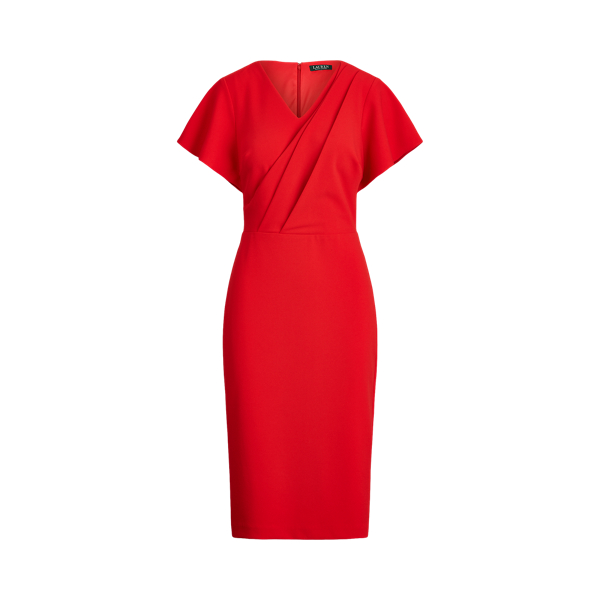 Crepe Short-Sleeve Dress Lauren 1