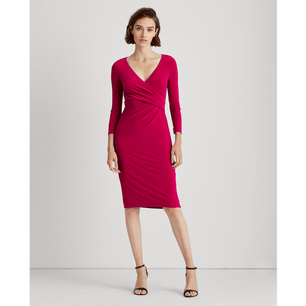 Modern Dahlia Surplice Jersey Dress Lauren 3