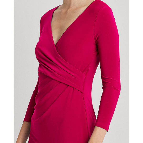 Modern Dahlia Surplice Jersey Dress Lauren 5
