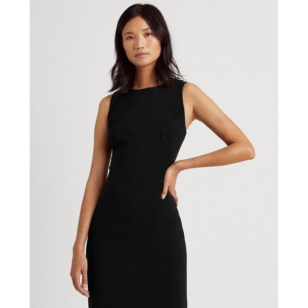 Black Jersey Sleeveless Dress Lauren 3