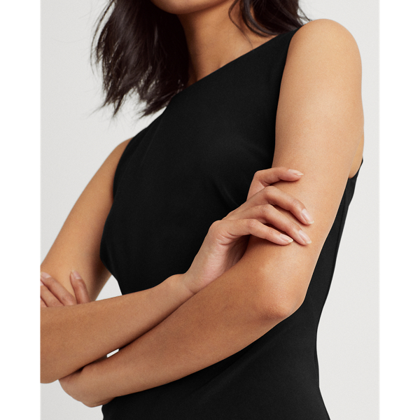 Black Jersey Sleeveless Dress Lauren 5