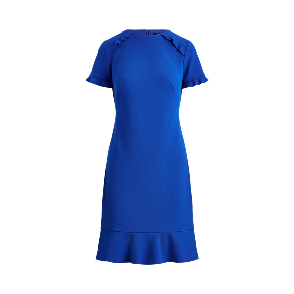Crepe Short-Sleeve Dress Lauren 1