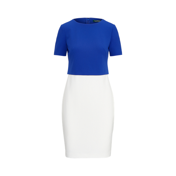 Two-Tone Jersey Dress Lauren em 1