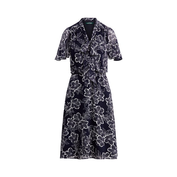 Abito in georgette a fiori Lauren in 1
