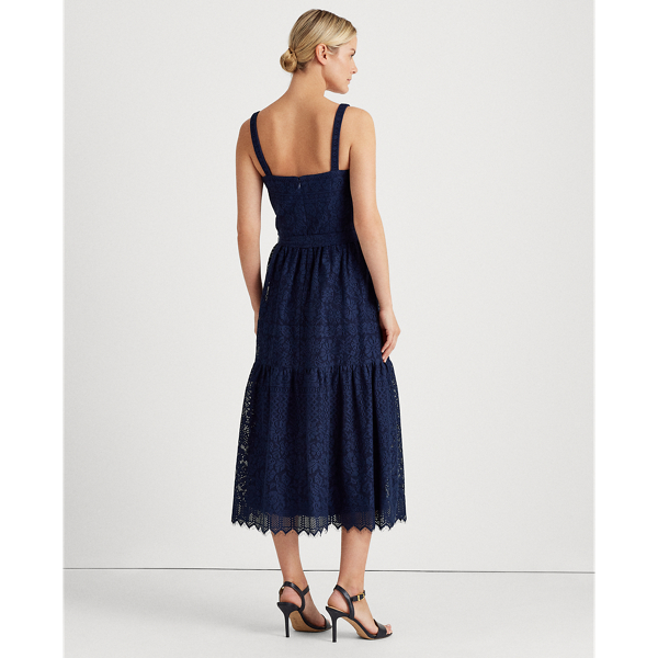 Lighthouse Navy Lace Sleeveless Dress Lauren 5