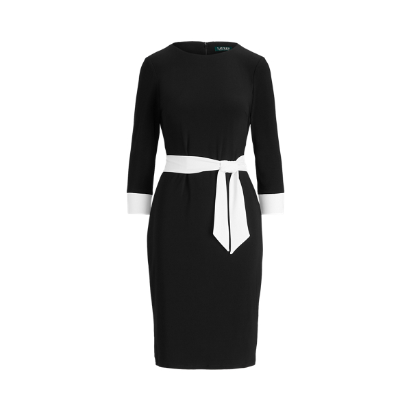 Two-Tone Jersey Dress Lauren em 1