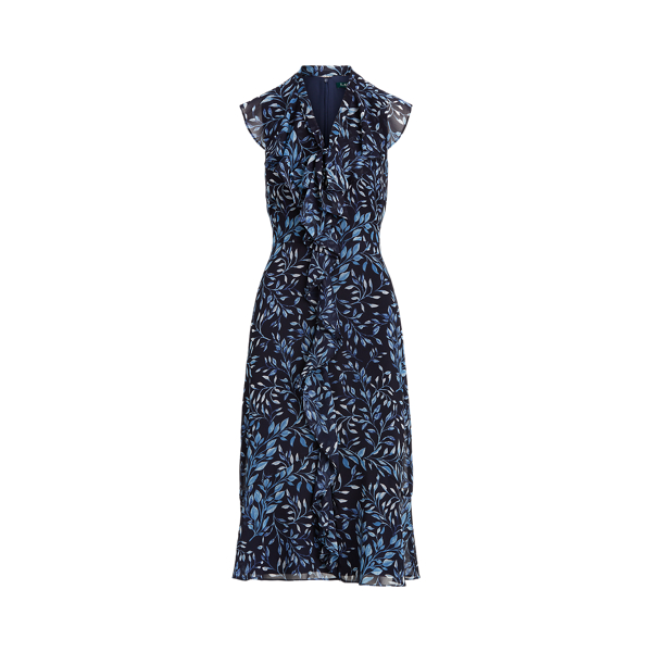 Print Georgette Dress Lauren Petite em 1
