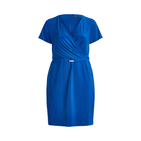 Jersey Short-Sleeve Dress Lauren Woman em 1
