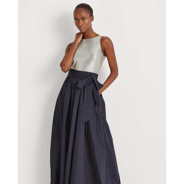 Ralph lauren taffeta dress sales