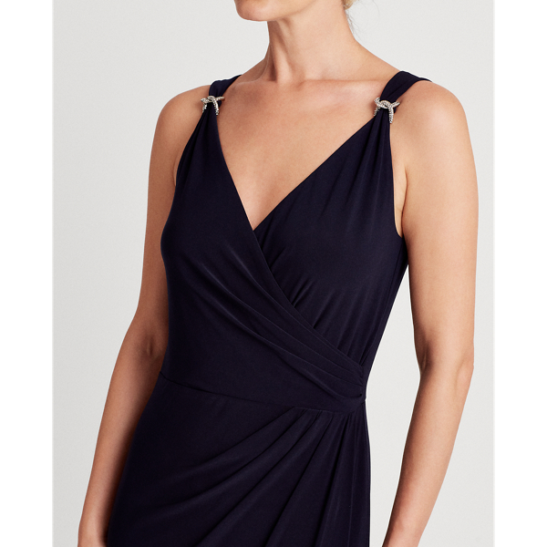 Lighthouse Navy Jersey Sleeveless Dress Lauren 6