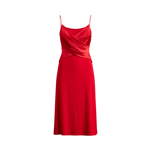 Wrap-Style Matte Jersey Dress Lauren 1