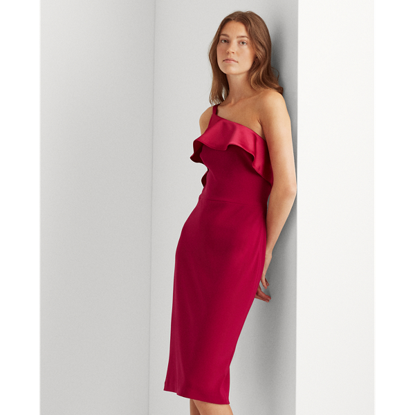 Modern Dahlia Jersey One-Shoulder Dress Lauren 4
