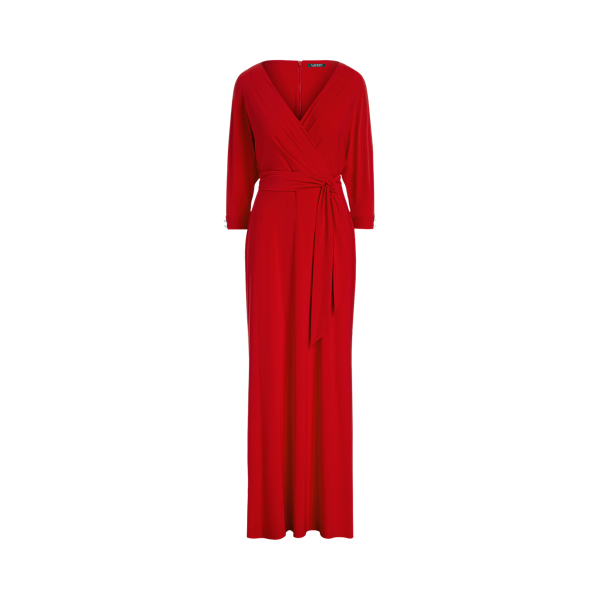 Matte Jersey Surplice Gown Lauren 1