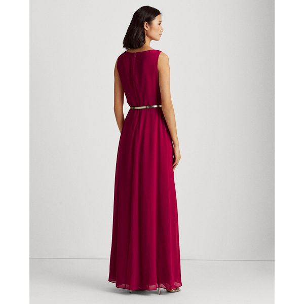 Modern Dahlia Georgette Sleeveless Gown Lauren 5