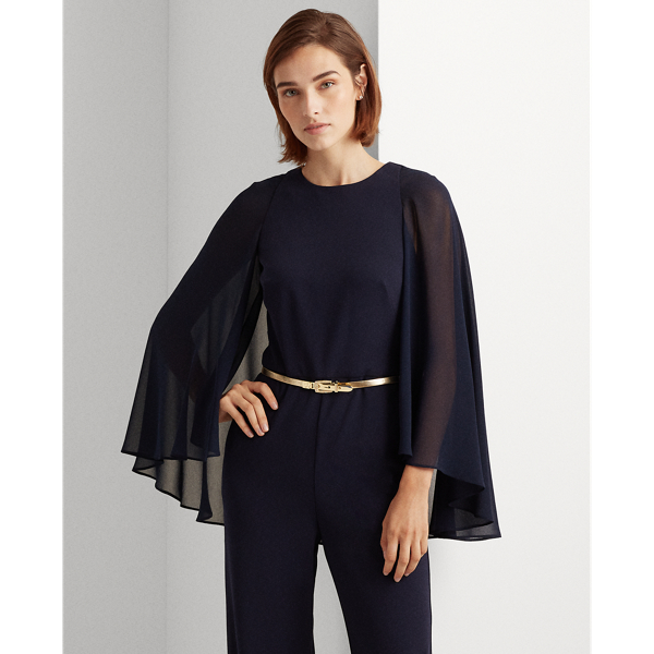 Lighthouse Navy Cape Jersey Jumpsuit Lauren 4
