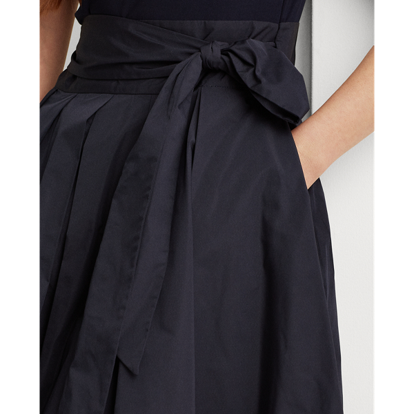 Lighthouse Navy Sleeveless Taffeta Dress Lauren 6