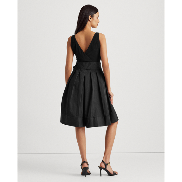 Black Sleeveless Taffeta Dress Lauren 5