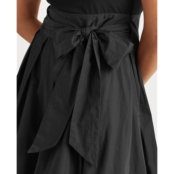 Black Sleeveless Taffeta Dress Lauren 6