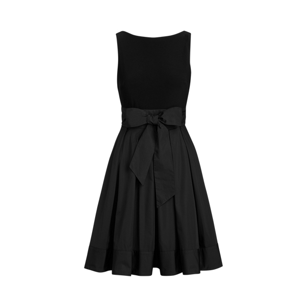 Black Sleeveless Taffeta Dress Lauren 2