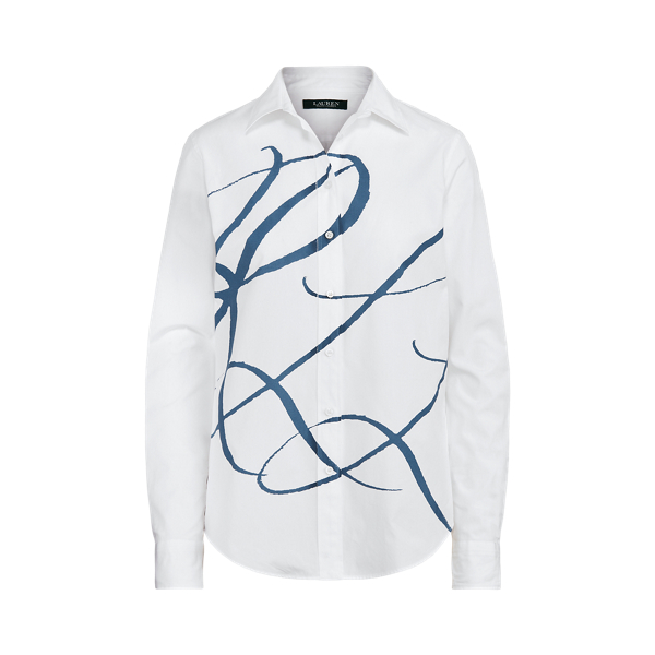 Monogram Cotton Shirt Lauren em 1