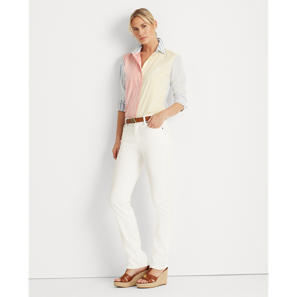 Multi Stripe Multi-Stripe Cotton Shirt Lauren 3