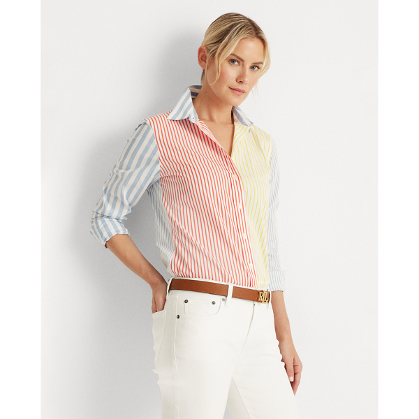 Multi Stripe Multi-Stripe Cotton Shirt Lauren 4