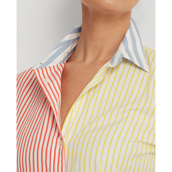 Multi Stripe Multi-Stripe Cotton Shirt Lauren 7