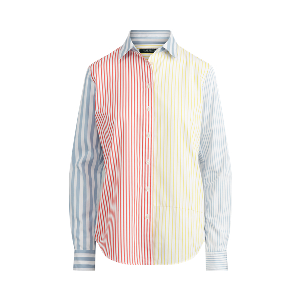 Multi-Stripe Cotton Shirt Lauren 1
